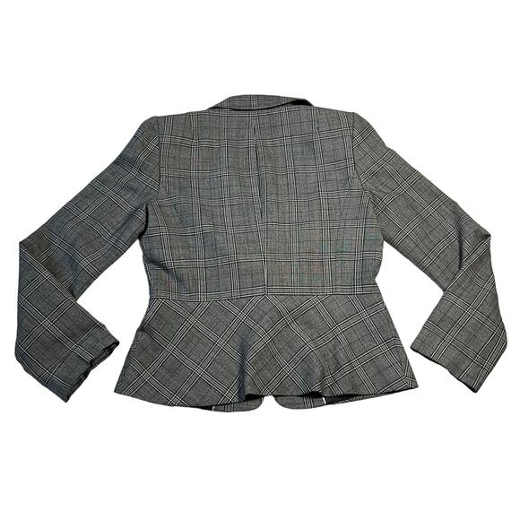 Banana Republic Women's Wool Blend Plaid Single Button Blazer Size 8 Career - Picture 2 of 12